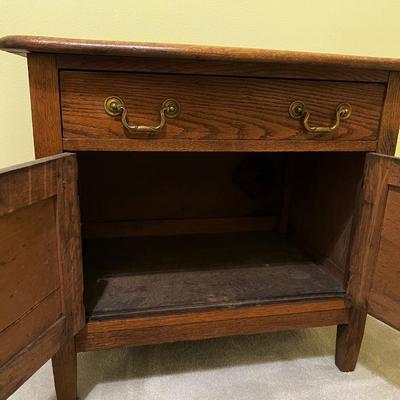 Vtg Solid Wood Wash Table