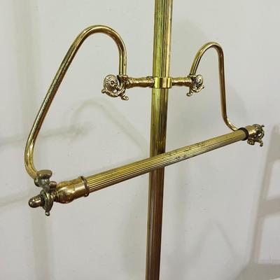 Vintage Brass Gentlemen Valet Stand~Read Details