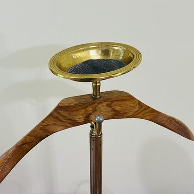 Vintage Brass Gentlemen Valet Stand~Read Details