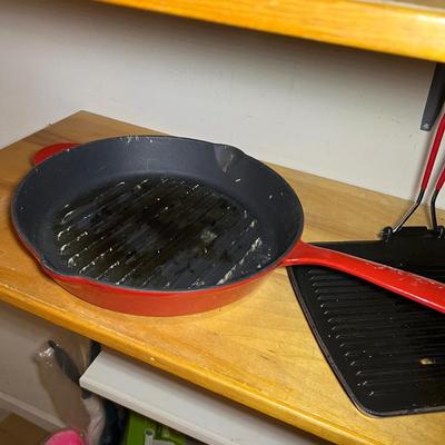 Technique Enamel Cast Iron 12” Grill Pan & More (L-RG)