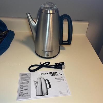 Hamilton Beach Percolator & GE Coffee Urn (L-RG)