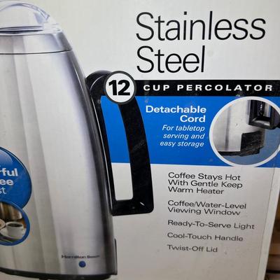 Hamilton Beach Percolator & GE Coffee Urn (L-RG)