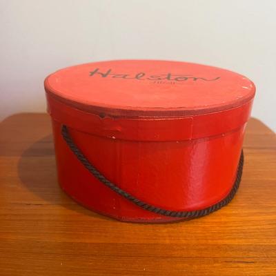 Lot 3 Vintage Hats + Halston Hat Box