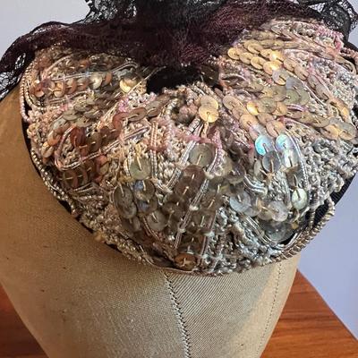 Lot 3 Vintage Hats + Halston Hat Box