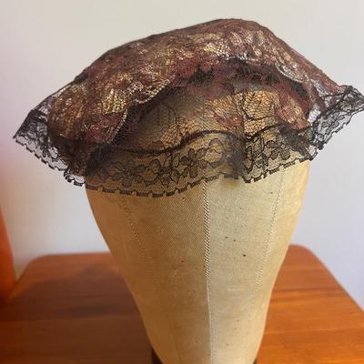 Lot 3 Vintage Hats + Halston Hat Box