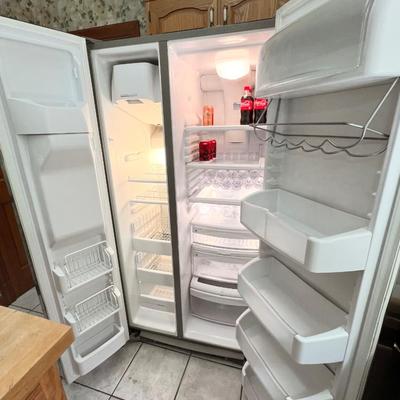 GE ~ Profile ~ Stainless Steel Side By Side Beer Fridge ~ *Read Details
