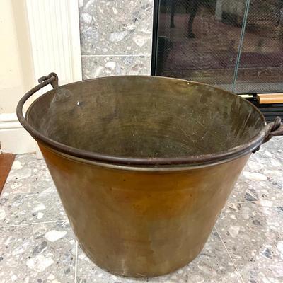 Antique Brass Bucket