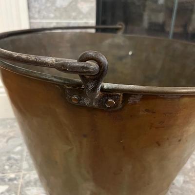 Antique Brass Bucket