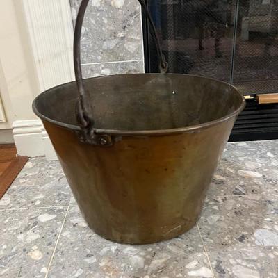 Antique Brass Bucket