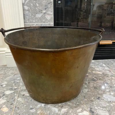 Antique Brass Bucket