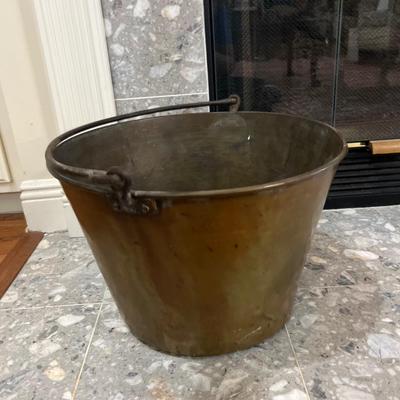 Antique Brass Bucket