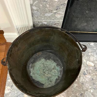Antique Brass Bucket