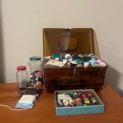 Sewing Box & Contents (B3-MG)