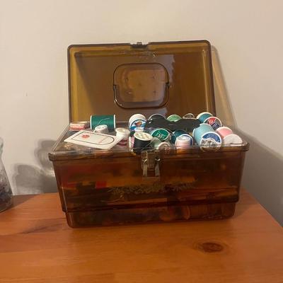 Sewing Box & Contents (B3-MG)