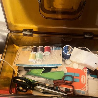 Sewing Box & Contents (B3-MG)