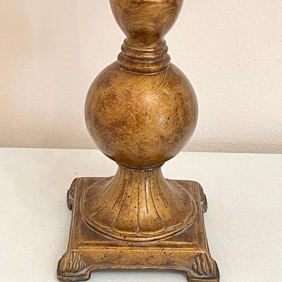Pair (2) ~ 34” Tuscan Style Bronze table Lamps