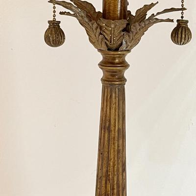 Pair (2) ~ 34” Tuscan Style Bronze table Lamps