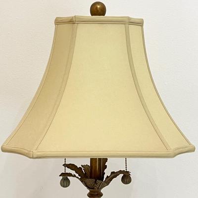 Pair (2) ~ 34” Tuscan Style Bronze table Lamps