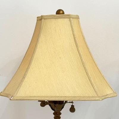 Pair (2) ~ 34” Tuscan Style Bronze table Lamps