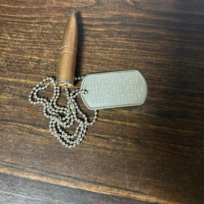 50 cal Heavy Sniper Projectile Dog Tag