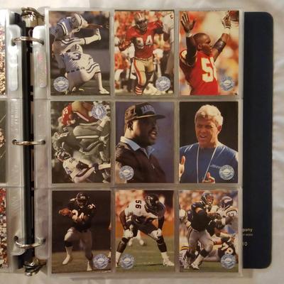Topps 1991 Pro Set Platinum Football Cards in Binder (BDB-JS)