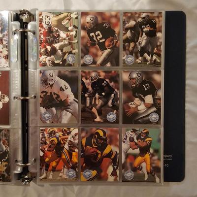 Topps 1991 Pro Set Platinum Football Cards in Binder (BDB-JS)