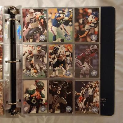 Topps 1991 Pro Set Platinum Football Cards in Binder (BDB-JS)