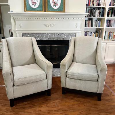 Pair Of Club Chairs~Read Details