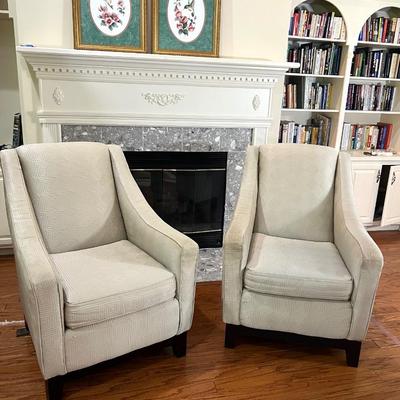 Pair Of Club Chairs~Read Details