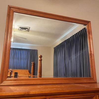 Seven Drawer, All Wood Dresser With Mirror (B3-MG)