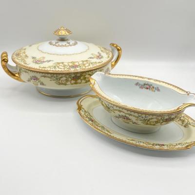 NORITAKE ~ Nanette ~ 5 Piece Service For 6 ~ Includes 5 Serving Pieces