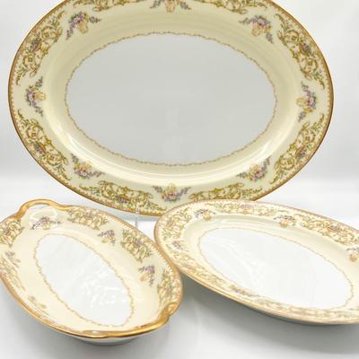 NORITAKE ~ Nanette ~ 5 Piece Service For 6 ~ Includes 5 Serving Pieces