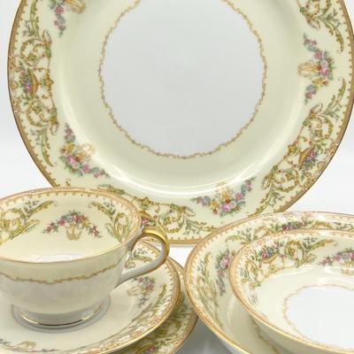 NORITAKE ~ Nanette ~ 5 Piece Service For 6 ~ Includes 5 Serving Pieces