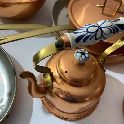 Huge Copral Copper Cookware Lot