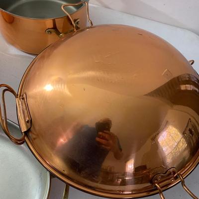 Huge Copral Copper Cookware Lot