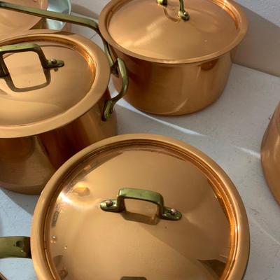 Huge Copral Copper Cookware Lot