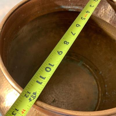 Large Hand Pounded Copper Couldron
