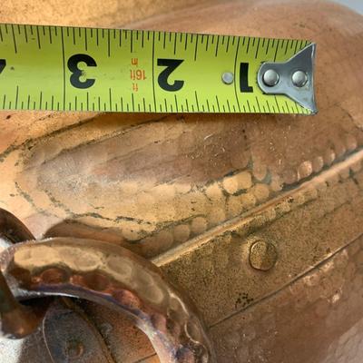 Large Hand Pounded Copper Couldron