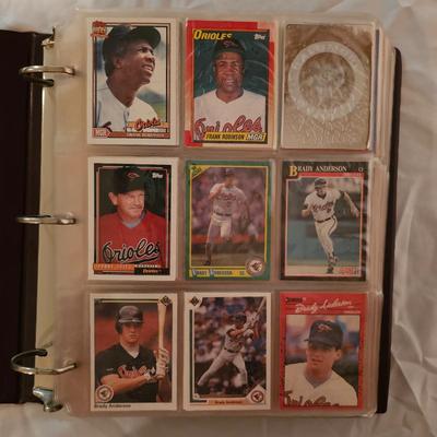 Baltimore Orioles 1990, 1991 Baseball Cards in Binder (BDB-JS)