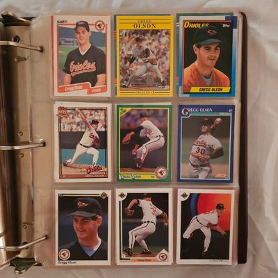 Baltimore Orioles 1990, 1991 Baseball Cards in Binder (BDB-JS)