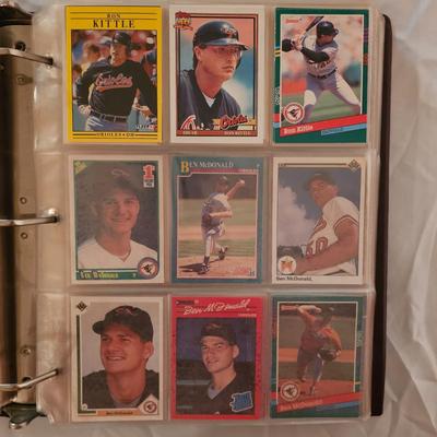 Baltimore Orioles 1990, 1991 Baseball Cards in Binder (BDB-JS)