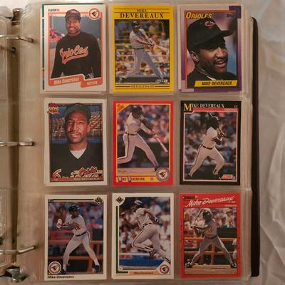 Baltimore Orioles 1990, 1991 Baseball Cards in Binder (BDB-JS)