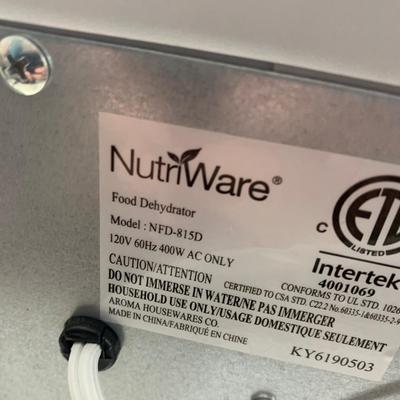 Like New NutnWare Food Dehydrator Model NFD-815D