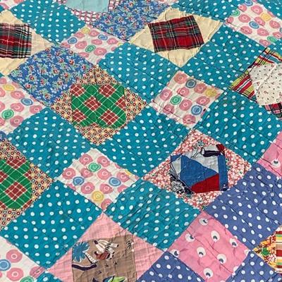 TWO Vintage Estate Quilts
