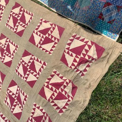 TWO Vintage Estate Quilts