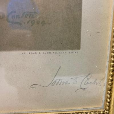 PAIR Signed Egyptian Prints Thothmes & Aahmes by Howard S Carter King Tut Discoverer