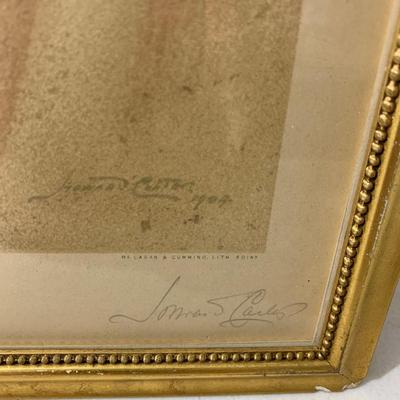 PAIR Signed Egyptian Prints Thothmes & Aahmes by Howard S Carter King Tut Discoverer
