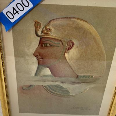 PAIR Signed Egyptian Prints Thothmes & Aahmes by Howard S Carter King Tut Discoverer