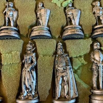 Vintage Chess Set & Board