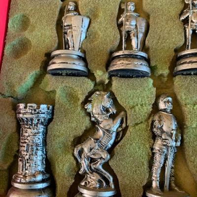 Vintage Chess Set & Board
